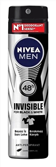 Nivea Men Invisible Black & White Original 150 ml Erkek Deodorant