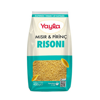 Yayla Glutensiz Mısır Pirinç Risoni 400 G