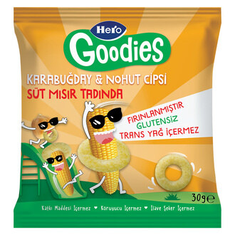 Hero Goodies Süt Mısırlı Karabuğday Nohut Cipsi 30 G