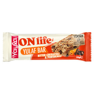 Yayla Onlife Portakallı Bitter Çikolatalı Yulaf Bar 35 G