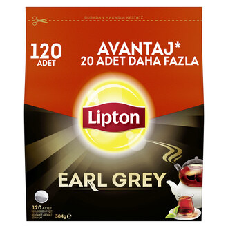 Lipton Earl Grey Demlik Poşet Çay 120'li 384 G