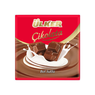 Ülker Bol Sütlü Kare Çikolata 60 G