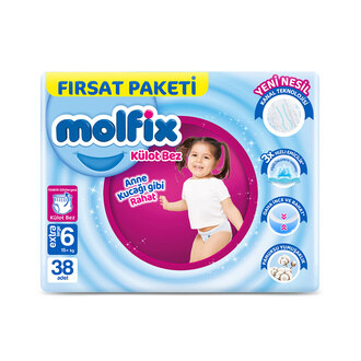 Molfix Külot Bez Fırsat Paketi 6 Numara +15 Kg 38'li