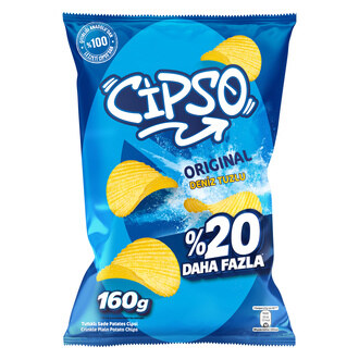 Cipso Tırtıklı Original Deniz Tuzlu Patates Cipsi 160 G