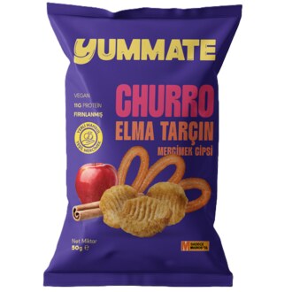 Yummate Elma Tarçın Mercimek Cipsi 50 G