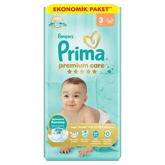 Prima Premium Care Ekonomik Süper 3 Beden 6-10 Kg 52'li