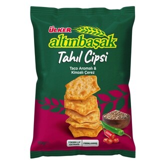 Ülker Altınbaşak Tahıl Cipsi Taco Aromalı & Kinoalı Çerez 50 G