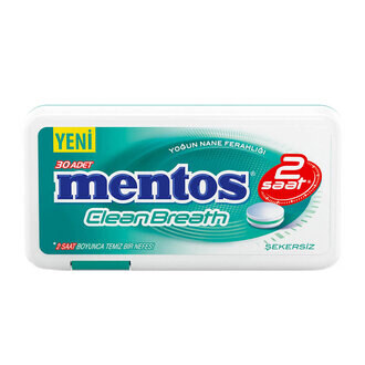 Mentos 2 Saat Clean Breath Yoğun Nane Ferahlığı 21 G