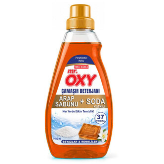 Mr.Oxy Soda ve Arap Sabun Sıvı Çamaşır Deterjanı 1.48 L