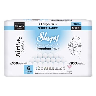 Sleepy Bio Natural Airbag No 6 XL 32'li
