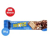 Karmen Pattix Hindistan Cevizli Gofret 28 g
