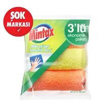 Mintax Mikrofiber Temizlik Bezi 3'lü