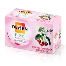 Deren Form Kiraz Saplı Karışık Bitki Çay 20'li 36 g