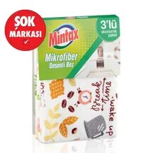 Mintax Mikrofiber Desenli Bez 3'lü