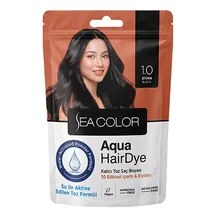 Sea Color Aqua Toz Saç Boyası Siyah 1.0