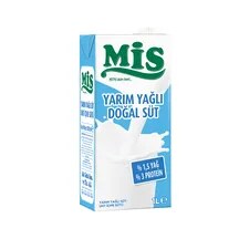 Mis Uht Süt Yarım Yağlı 1 L