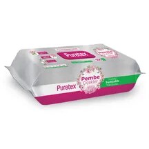 Puretex Yüzey Temizlik Havlusu Pembe Çiçek 100'lü
