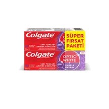 Colgate Optic White Purple Diş Macunu 2*50 Ml