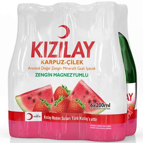 KIZILAY MADEN SUYU KARPUZ ÇİLEK 6 LI